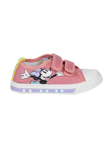 SNEAKERS PVC SOLE WITH LIGHTS COTTON MINNIE