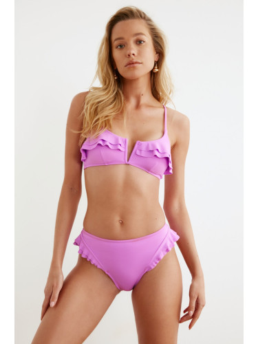 Дамско долнище на бански  Trendyol Ruffle detailed