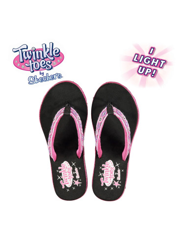 Skechers Twinkle Toes Flip Flops Junior Girls