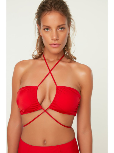 Дамско горнище на бикини. Trendyol Tie detailed