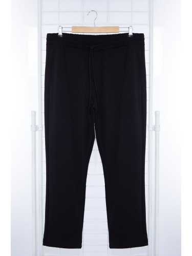 Trendyol Black Regular Cut Plus Size Sweatpants