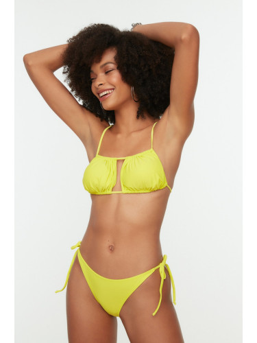 Trendyol Yellow Tied Bikini Set