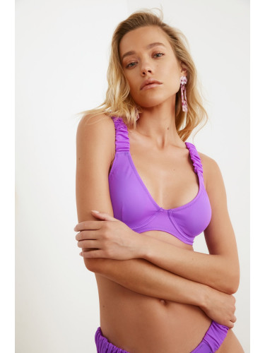 Дамско горнище на  бански Trendyol Ruffle detailed