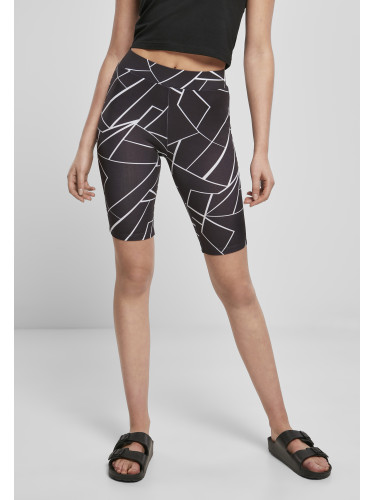 AOP Cycle Shorts Women's Geometric Black