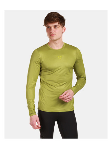 Men's functional T-shirt with long sleeves Kilpi SPOLETO-M Green