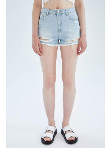 DEFACTO High Waisted Jean Short