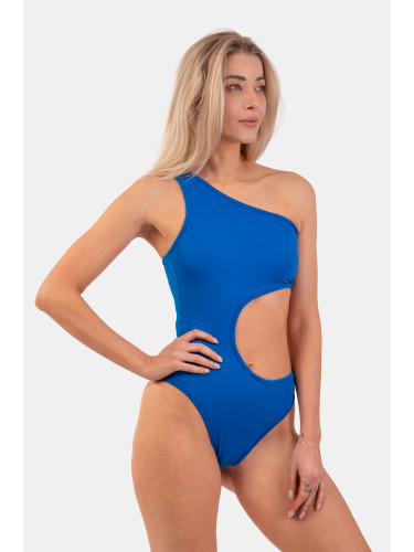 Nebbia One Shoulder Asymmetrical Monokini 459 Blue M Women's Swimsuit