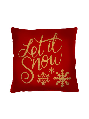 Bertoni Home Unisex's Square Pillow Let It Snow