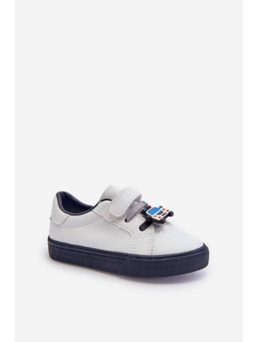 Boto Детски кецове с велкро бяло-синьо Pennyn