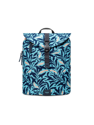 VUCH Corbin Leaves Turquoise Backpack
