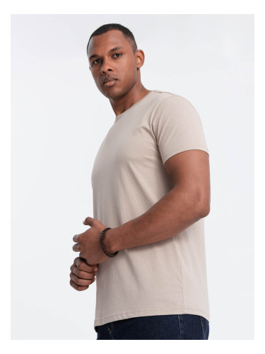 Ombre Classic BASIC men's cotton T-shirt - sand
