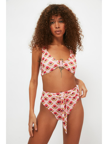 Trendyol Bikini Bottom - Pink - Floral