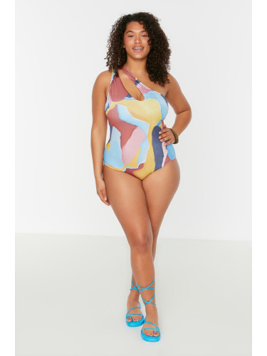 Дамски бански Trendyol TBBSS22MA0315/Black-Brown