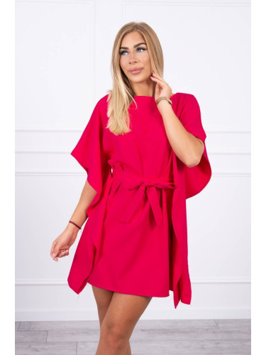 Bat wings dress Oversize fuchsia