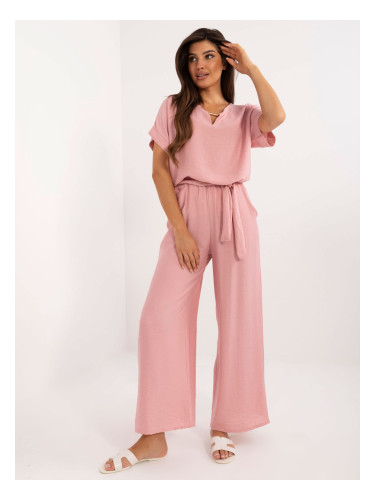 Pink viscose summer set