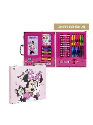 COLOURING STATIONERY SET BRIEFCASE MINNIE