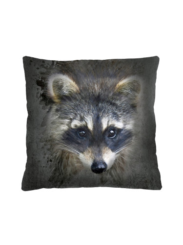 Bertoni Home Unisex's Square Pillow Racoon