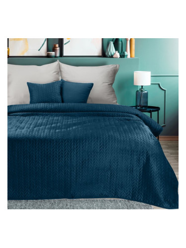 Eurofirany Unisex's Bedspread 389783 Navy Blue