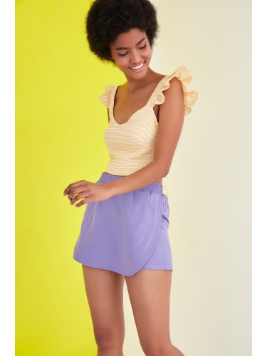 Trendyol Lilac Waist Elastic Short & Bermuda