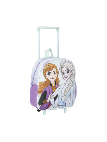 KIDS BACKPACK TROLLEY SCHOOL FROZEN