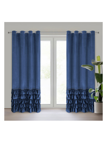 Eurofirany Unisex's Drape 454020 Navy Blue