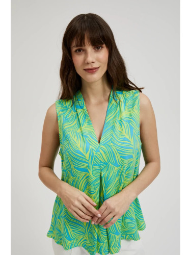 Marisse Women's Shirt L-Ko-4370 Turquoise