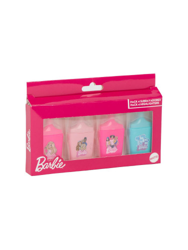 FLUOR MARKERS PACK X4 BARBIE