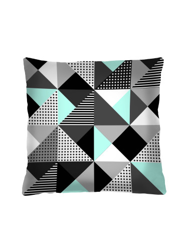 Bertoni Home Unisex's Square Pillow Melange Mint