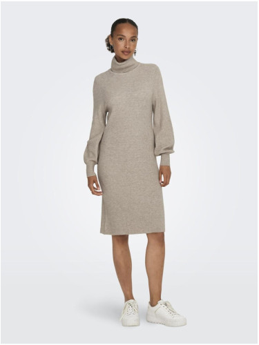 Beige women's sweater dress ONLY Sasha - Women's