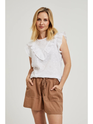 Marisse Women's Shirt L-Ko-4359 White