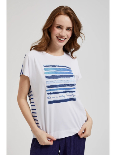 Marisse Women's Blouse L-Ts-4369 White