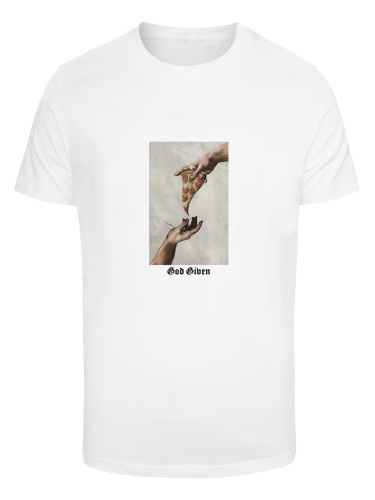 Men's T-shirt God Given Pizza white