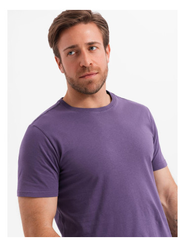 Ombre Men's classic cotton BASIC T-shirt - purple