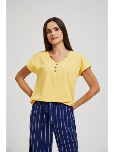 Marisse Women's Blouse L-Ts-4416 Yellow
