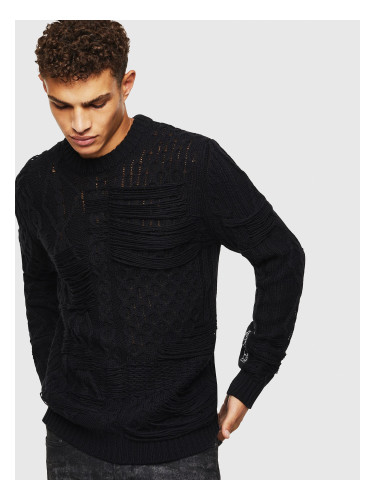 Diesel Sweater - KBRIGLY PULLOVER black