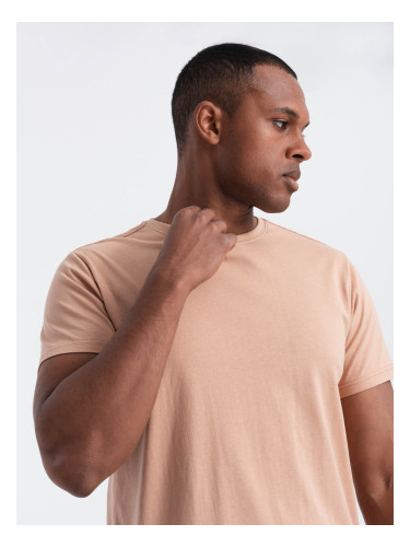 Ombre Classic BASIC men's cotton T-shirt - flesh-colored