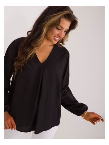 Black smooth shirt blouse SUBLEVEL