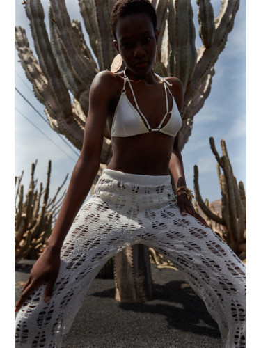 Trendyol Ecru Triangle Accessorized Bikini Tops