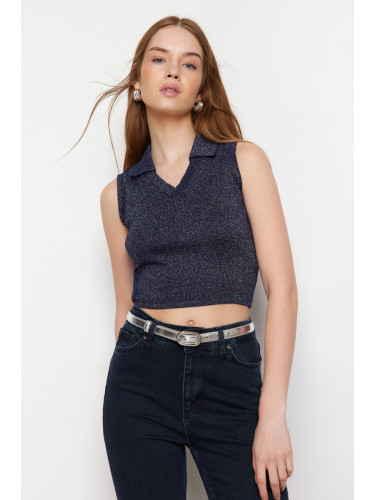 Trendyol Navy Blue Knitwear Blouse