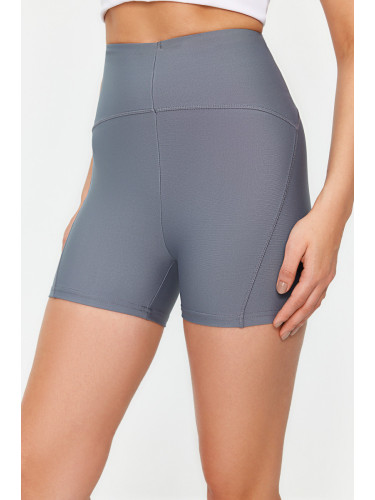 Trendyol Gray Recovery Knitted Sports Shorts/Short Leggings