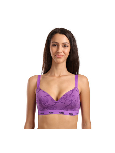 Women's sports bra Puma purple