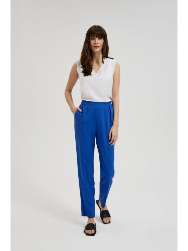 Women's canvas pants MOODO - blue