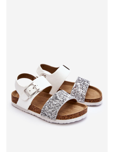 Leather Kids Sandals Big Star LL374133 White