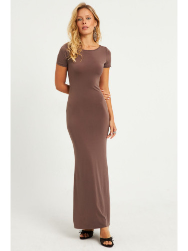 Cool & Sexy Women's Mink Backless Maxi Dress