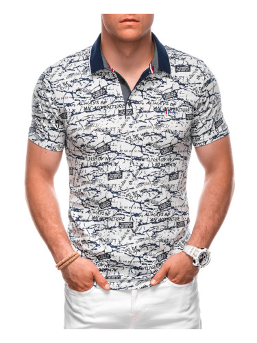 Edoti Printed Men's Polo Shirt