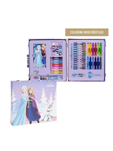 COLOURING STATIONERY SET BRIEFCASE FROZEN
