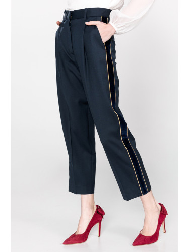 Tommy Hilfiger Trousers - ICON PLEATED PANT dark blue