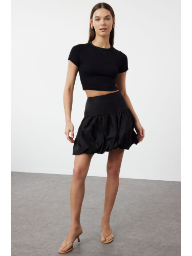Trendyol Black Balloon Mini Length Woven Skirt