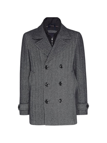 Tommy Hilfiger Coat - PADDED PEACOAT grey