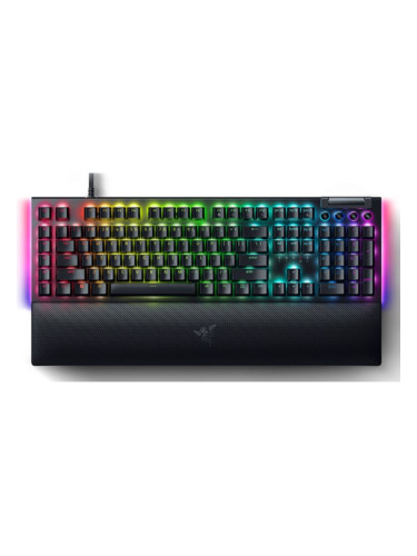  Механична клавиатура Razer - BlackWidow V4, Yellow, RGB, черна